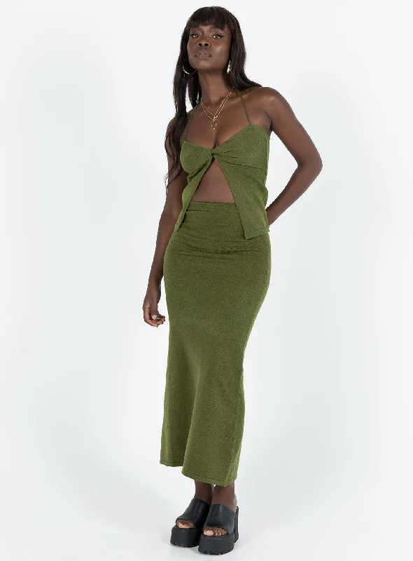 End Of Season Sale Callile Set Olive Green