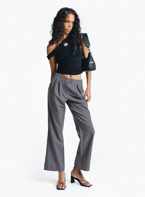 Relaxed Fashion Shaw Pants Grey