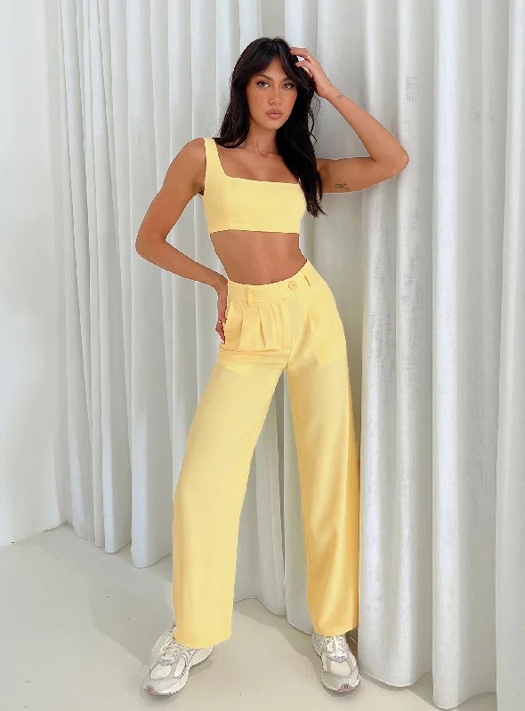 Redefining Women's Fashion Huxley Set Yellow