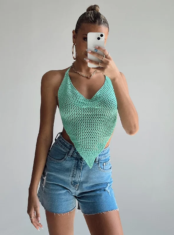 Women's Clothing Online Sale Burley Top Green