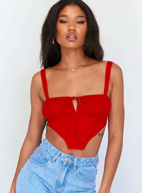 Valentine's Special Hanna Top Red