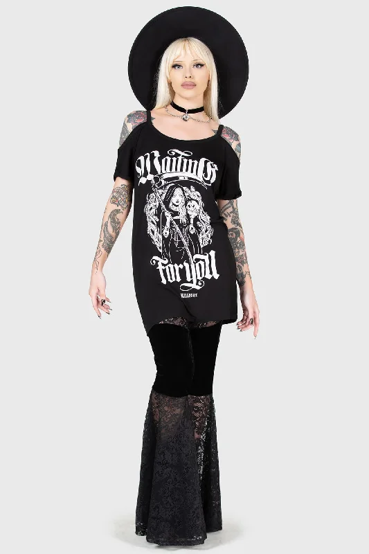 Trendy Online Boutiques Muerte Waiting Distress Top