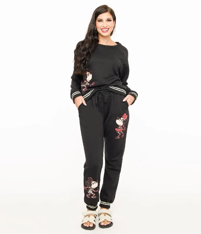 Chic Trends For The Fashion Savvy Disney Mickey Halloween collection by Unique Vintage Black Mickey Halloween Sweatpants