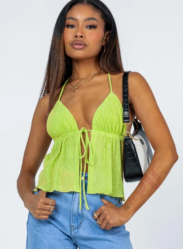 Women's Evening Wear for Special Occasions Chantria Top Green