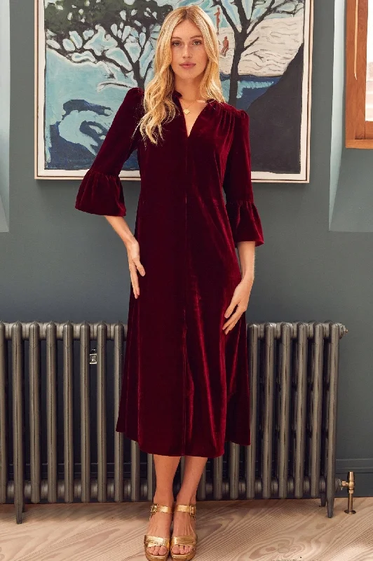 The Latest Trends Astrid Velvet Dress | Ruby