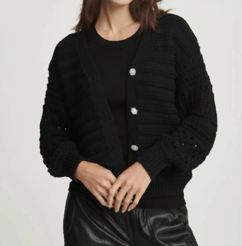 Women's Fashion Clothing Siena Cardigan In Black