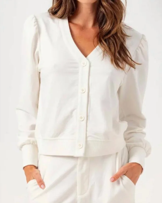 Clothing Store Scout Cardigan In Coconut Milk