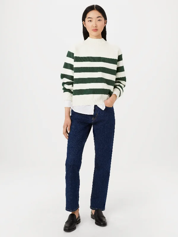 Absurdly Cheap Sale The Compact Mock Neck Sweater in Dark Green