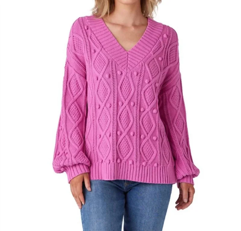 Woman Clothing Charlie Sweater In Super Pink