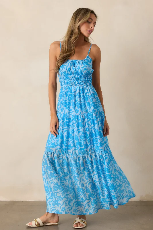 Bundle Offer MINKPINK Enza Blue Floral Maxi Dress