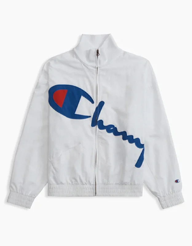 Minimalist Style Champion Europe Vintage-inspired Zip-through Track Jacket White