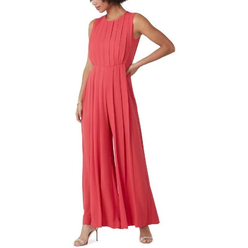 Women's Street Style Casual Wear BCBGMAXAZRIA Womens Pleated Flowy Jumpsuit