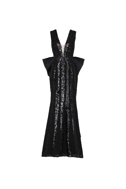 Sale On Sale Davina Bow Gown Black