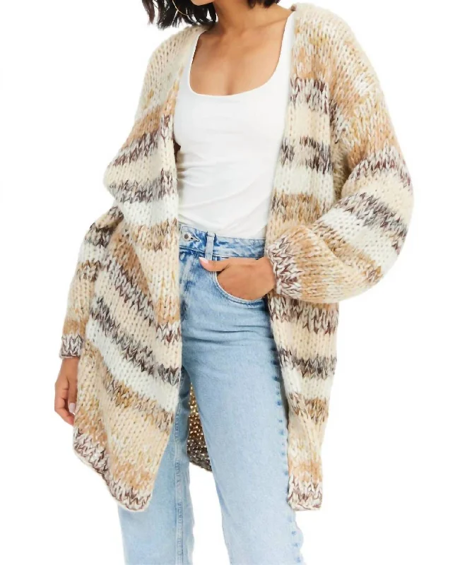 Daily Deals Jodie Cardigan In Multi Ivory