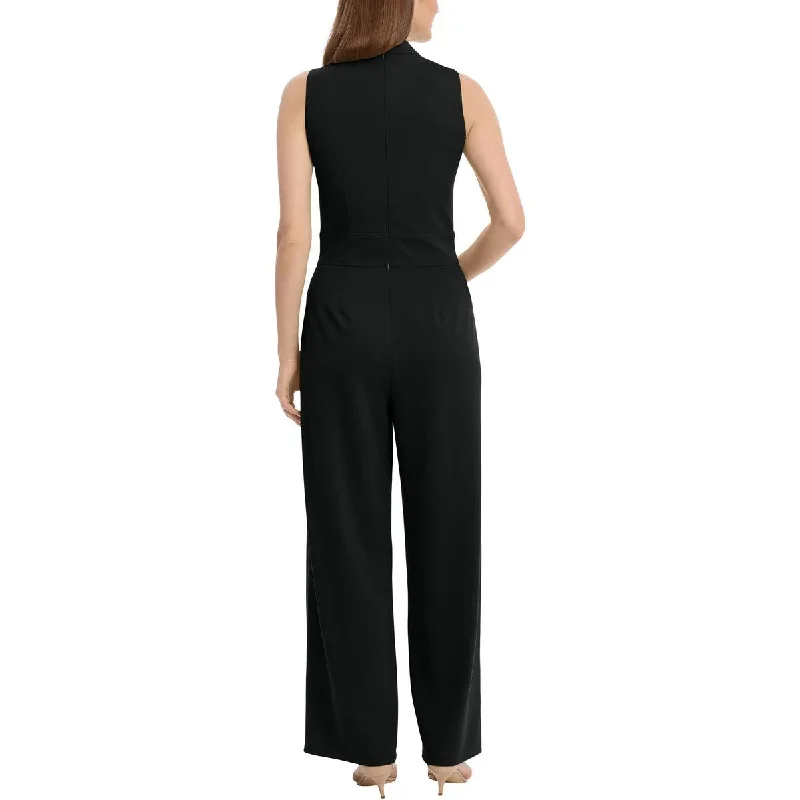 Clothing Sale Maggy London Womens Pintuck Wide Legs Jumpsuit