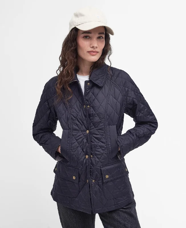 Sophisticated Style Summer Beadnell Quilted Jacket Navy