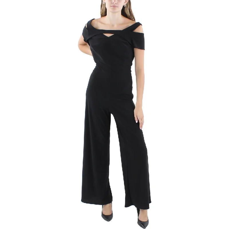 Limited Edition R&M Richards Womens Petites Solid  Jumpsuit