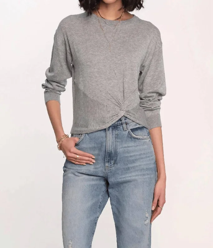 Online Clothing Stores Kina Sweater In Heather Grey