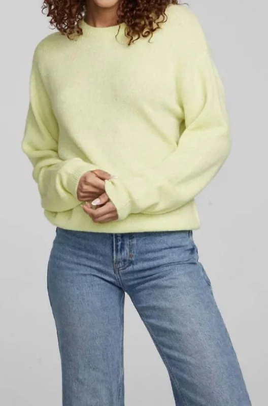 Affordable Fashion for Women Frankie Pullover Sweater In Limelight