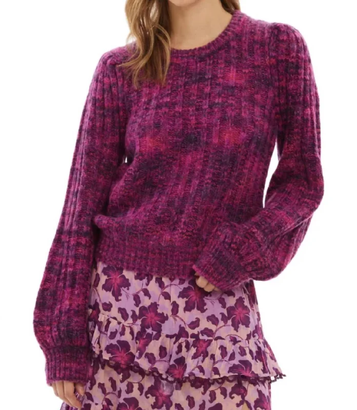 Stylish Women's Clothes for Work and Play Waverly Sweater In Pink Spacedye