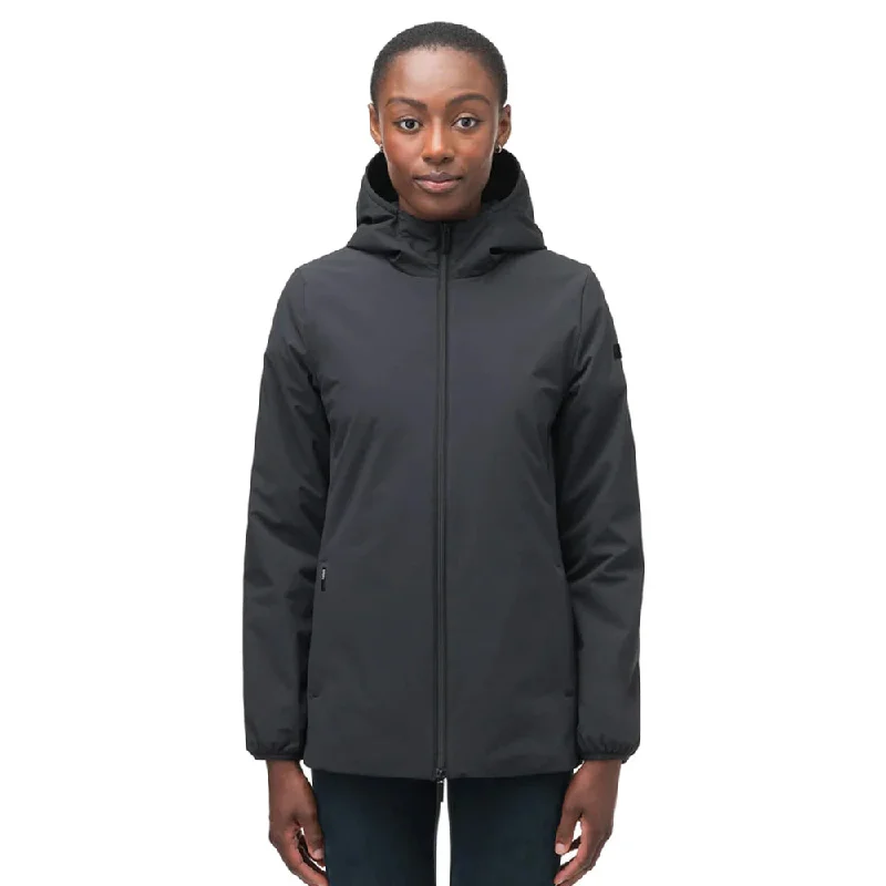 Relaxed Fashion ARC LADIES HOODED MID LAYER BLACK