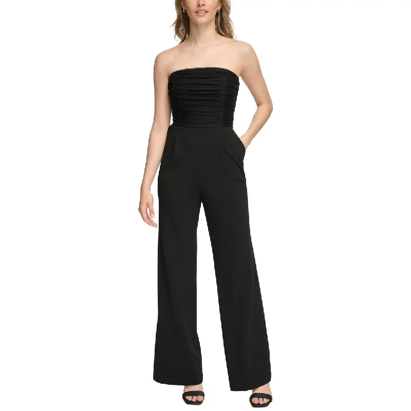 Premium Style Calvin Klein Womens Strapless Wide Leg Jumpsuit