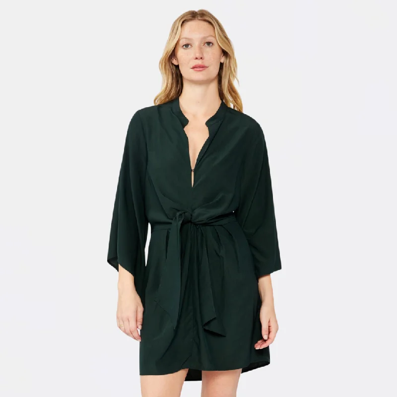 Season Sale Olive Grove Mini Dress (Dark Olive)