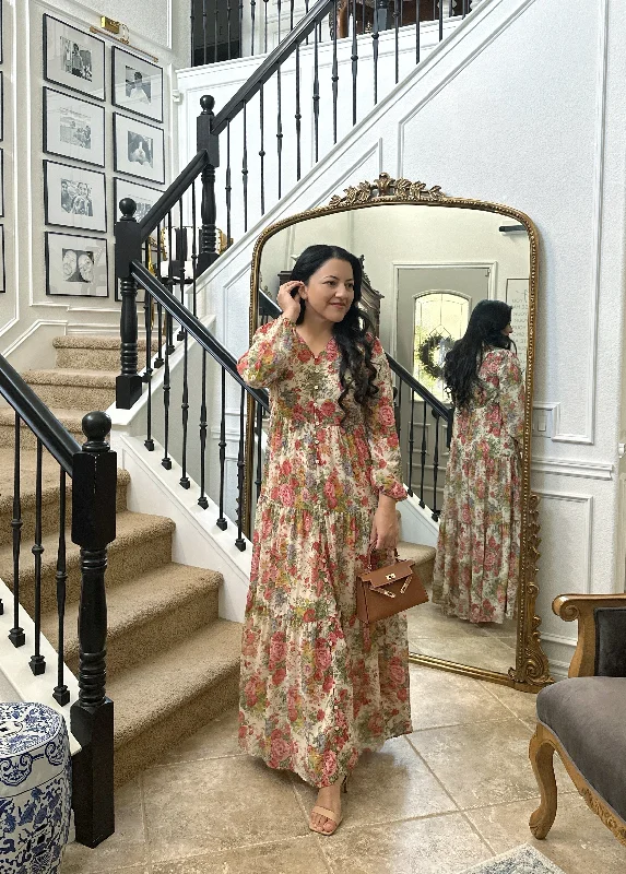 Fashion Forward Sardinia Small Floral Maxi Dress