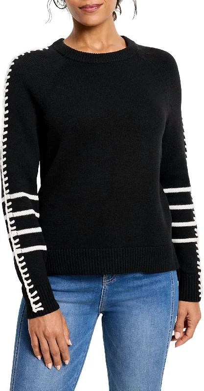 Clothing Store Dashing Down Sweater In Black Onyx