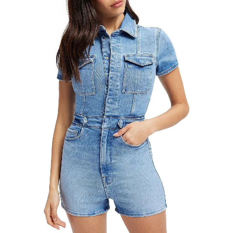 Flash Sale Starts Good American Womens Juniors Mini Short Sleeve Romper