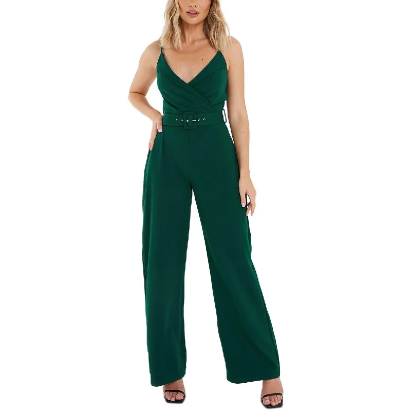 Limited Time Offers Quiz Womens Juniors Surplice Gathered Jumpsuit