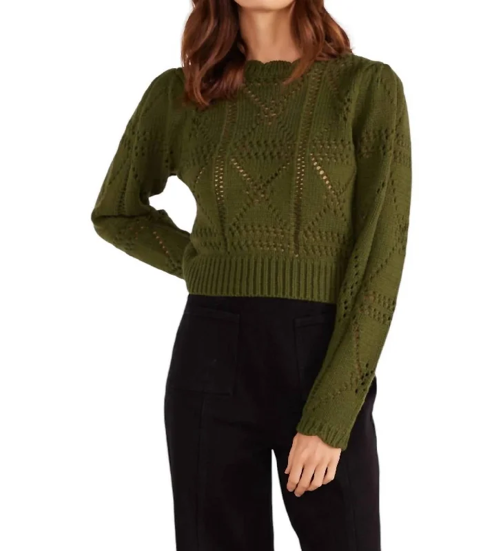 Women's Casual Dresses Sally Pontelle Knit Jumper In Forest Green