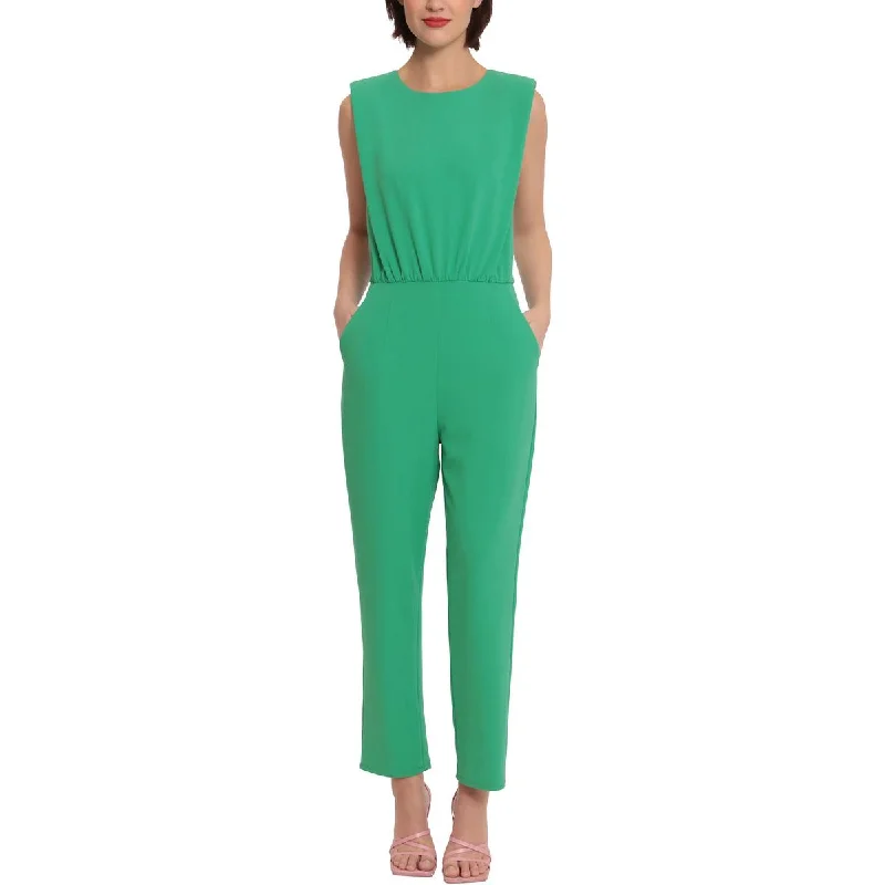 Comfortable Loungewear for Women Donna Morgan Womens Crepe Pocketed Jumpsuit