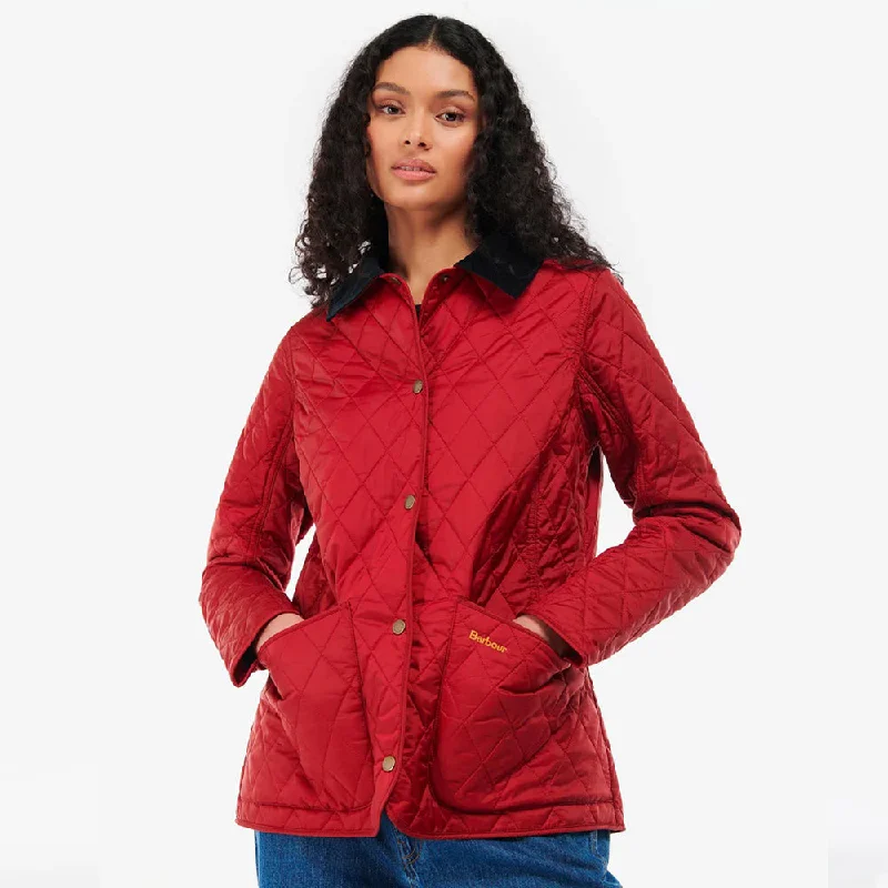 Earthy Tones Annandale Quilted Jacket Dark Red