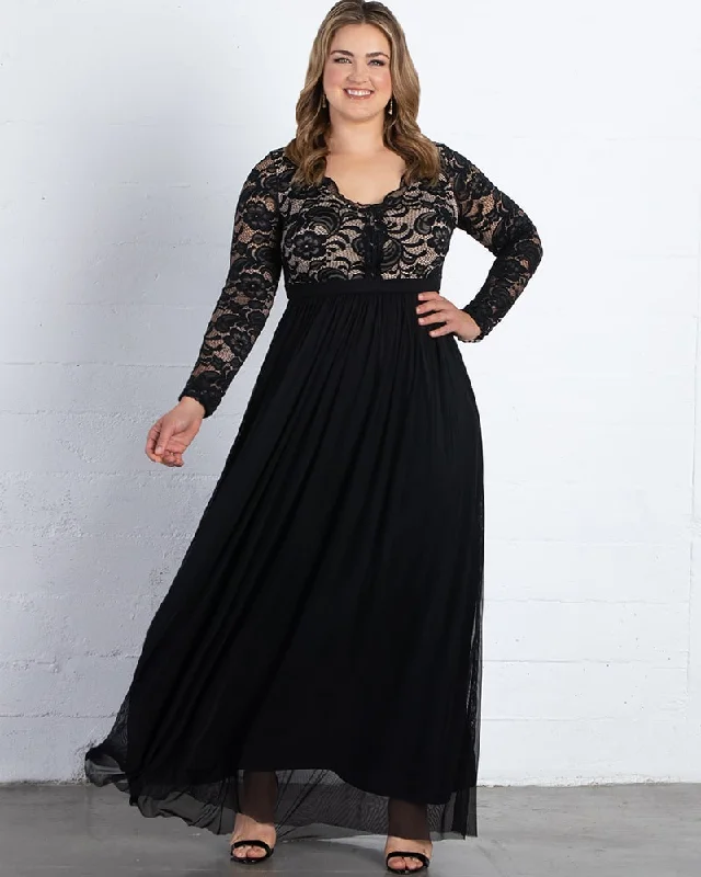 Comfy Women's Outfits for Daily Wear Jasmine Lace Evening Gown - Final Sale!