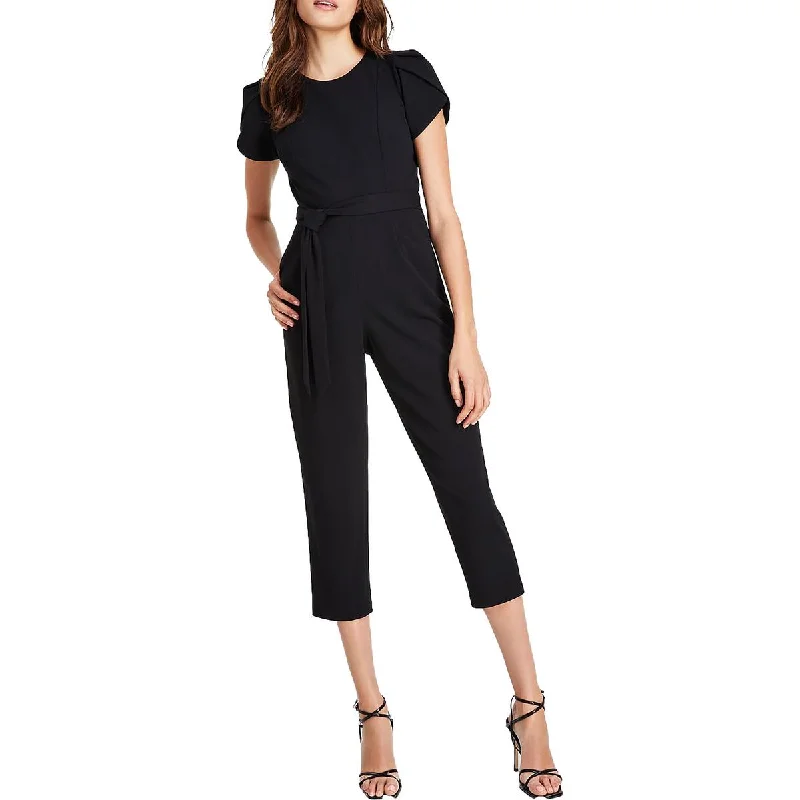 Chic And Comfortable Calvin Klein Womens Plus Cropped Tulip Sleeve Jumpsuit