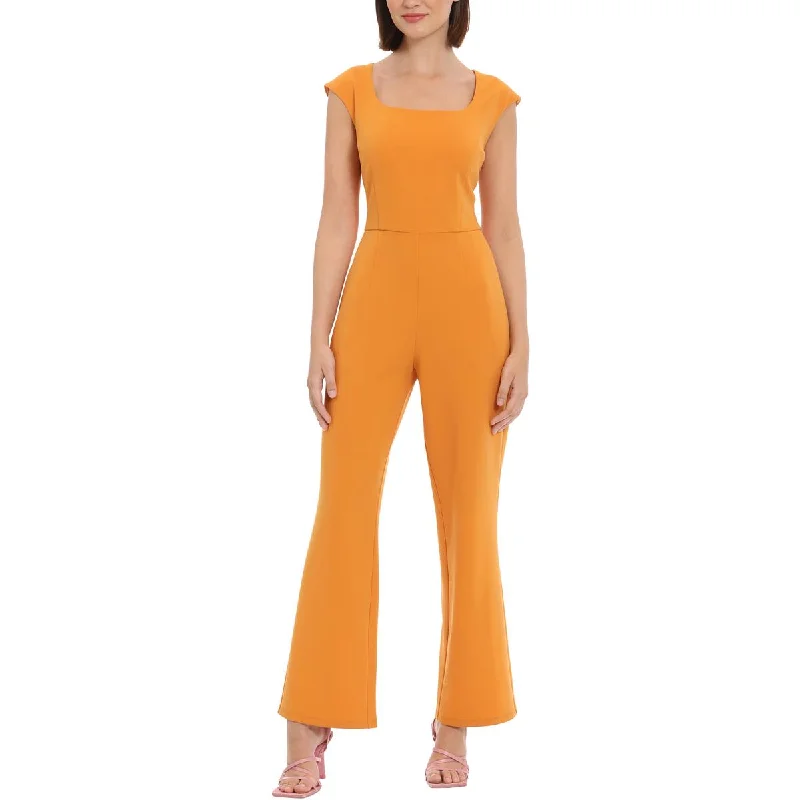 Latest Fashion for Women Donna Morgan Womens Square Neck Flare Leg Jumpsuit