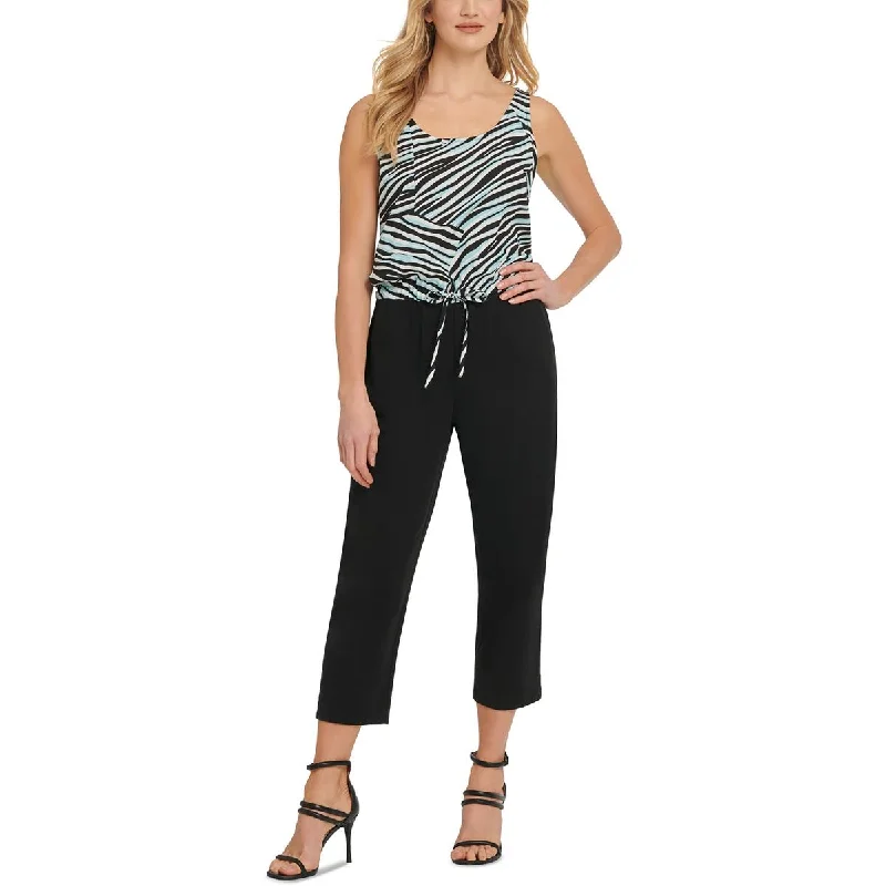 Top Deals DKNY Womens Printed Party Jumpsuit