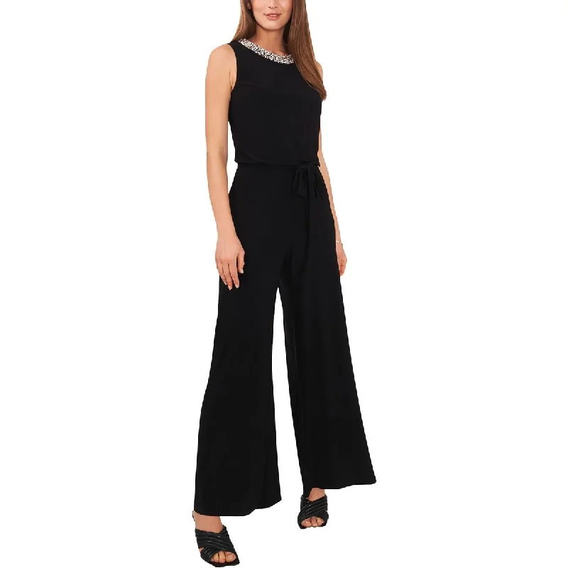 Women's Clothing Online MSK Womens Beaded Cut-Out Jumpsuit