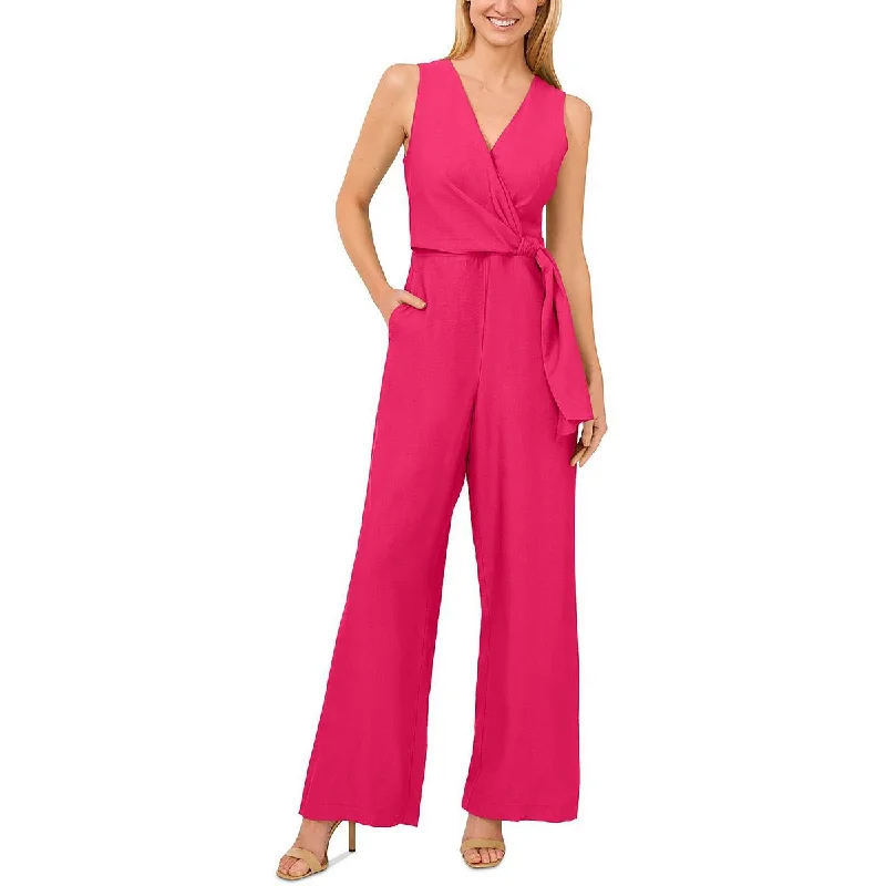 Urban Femme Streetwear CeCe Womens Surplice V-Neck Jumpsuit