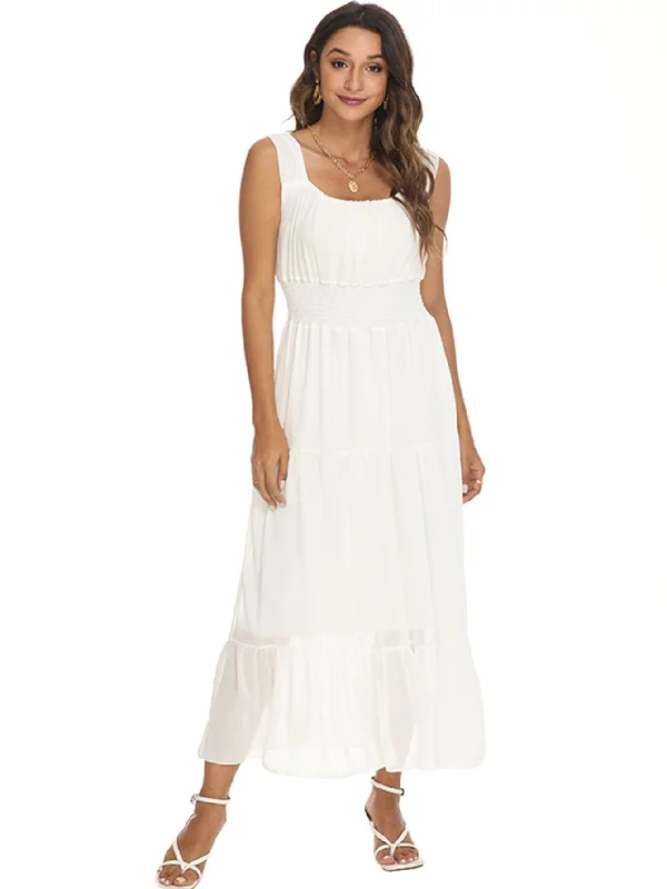 Luxury Fashion KittenAlarm - Smocked Waist Maxi Dress