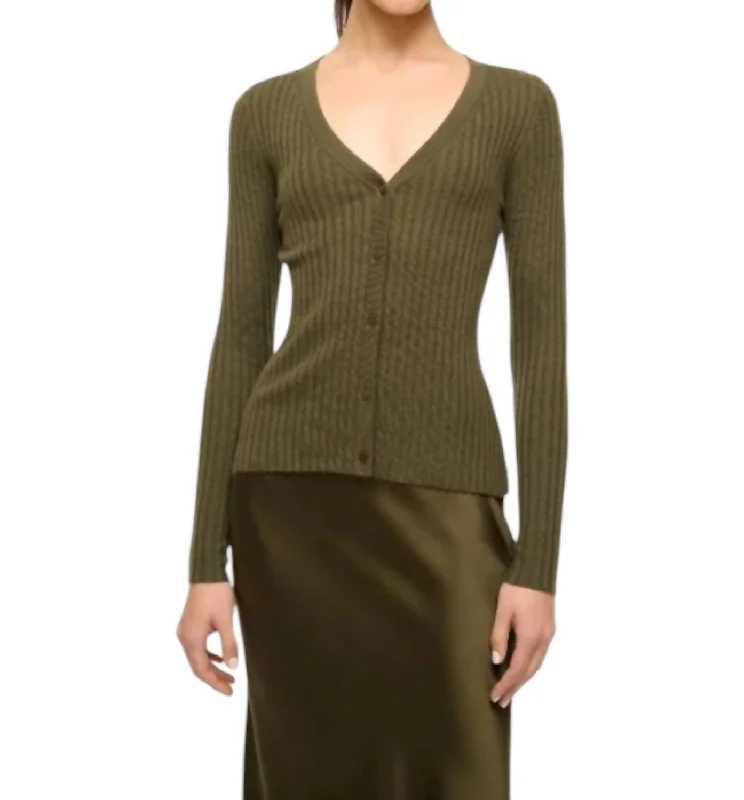 Flash Sales This Week Cargo Cashmere Sweater In Dark Olive