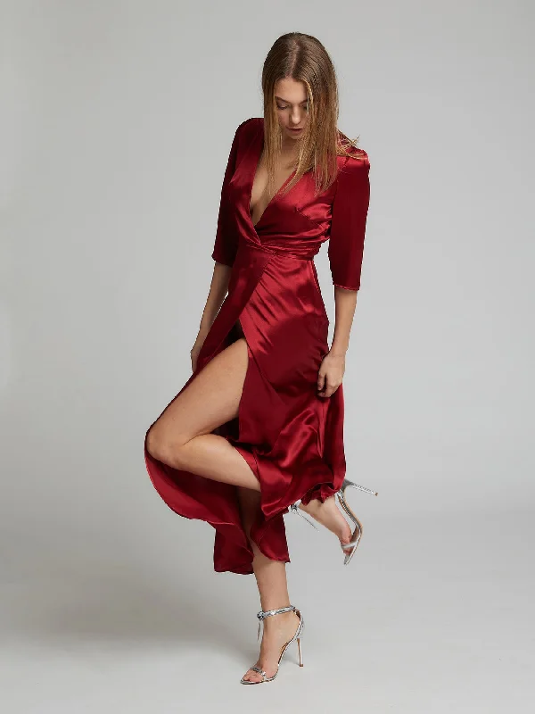 Chic Outfits Diana dress - Deep red