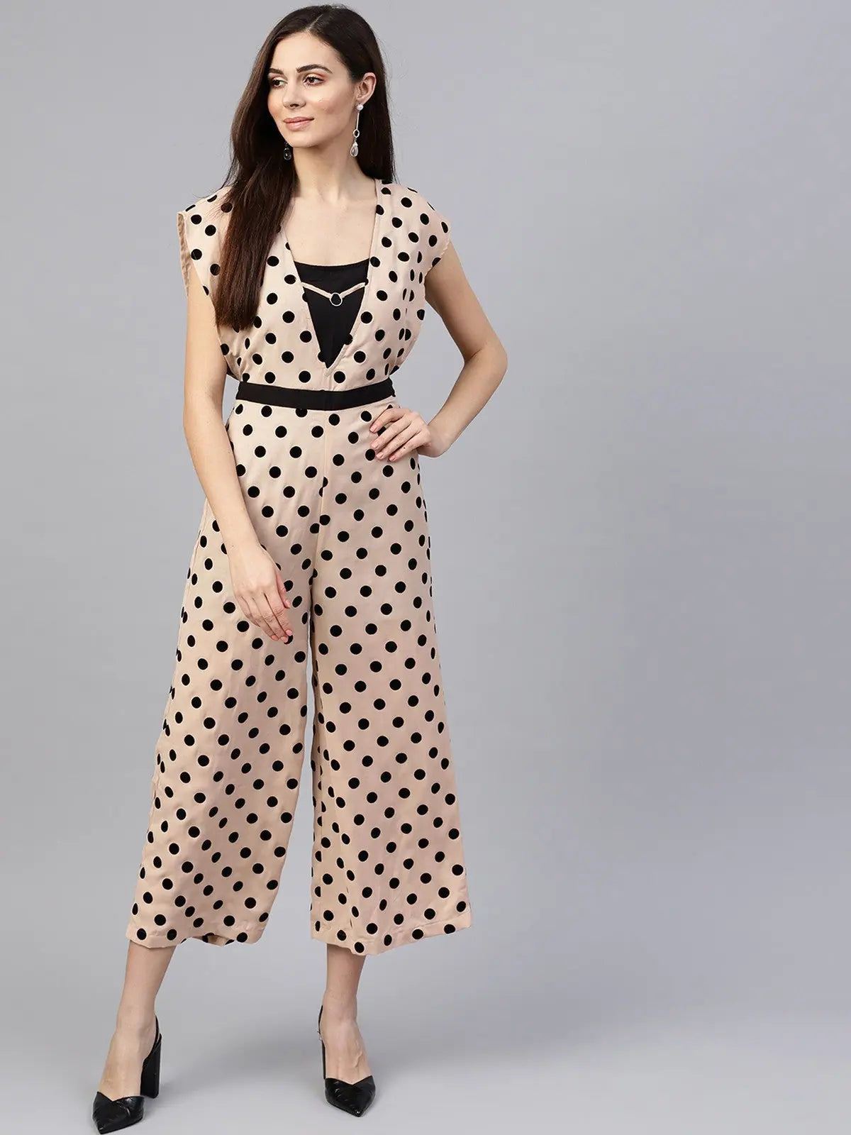 Evening Looks Polka Printed Jumpsuit