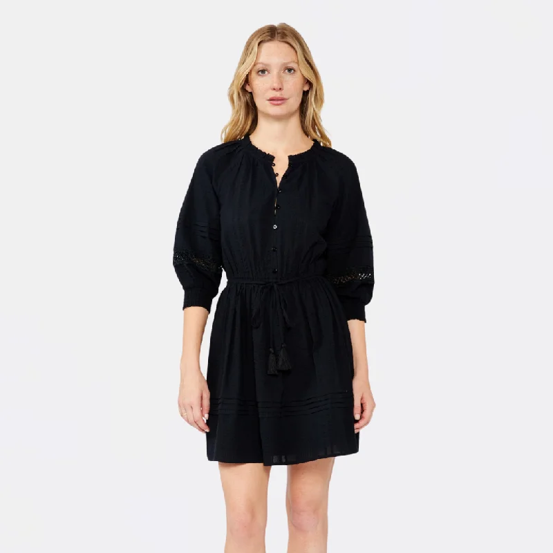 Bold Fashion Cider Lace Mini Dress (Black)