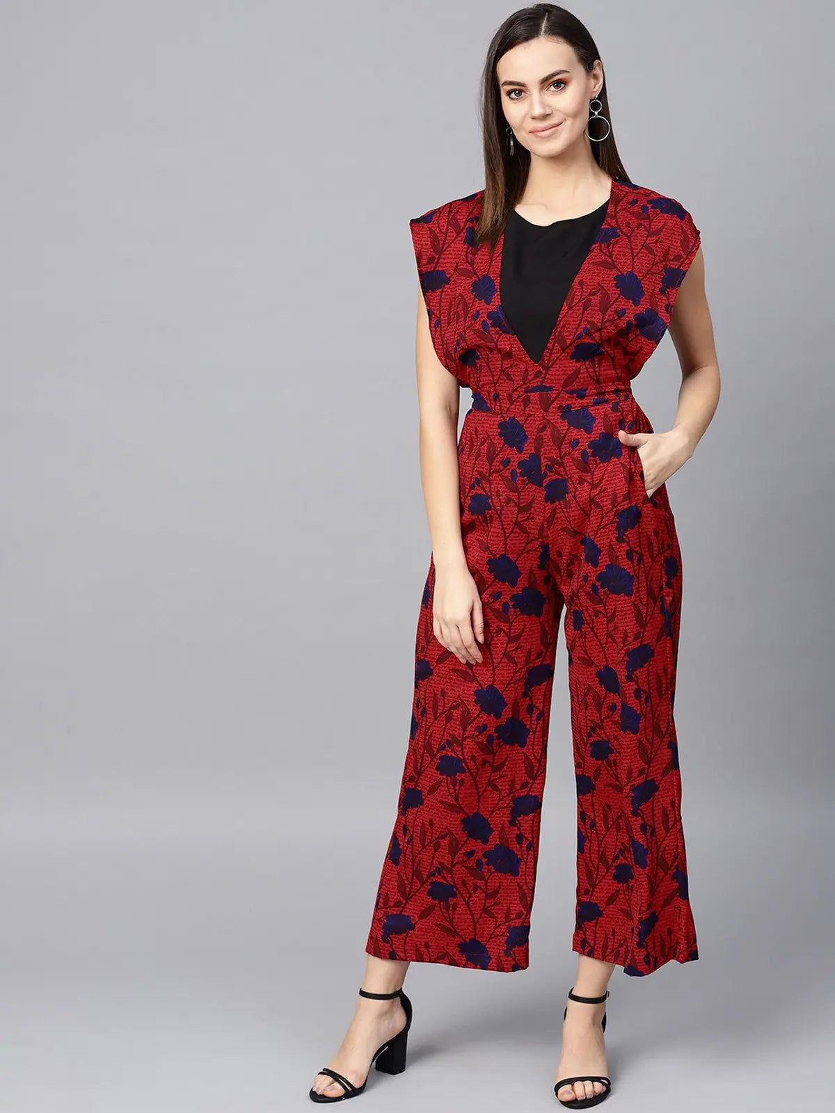 Quality Driven Apparel Floral Printed Jumpsuit