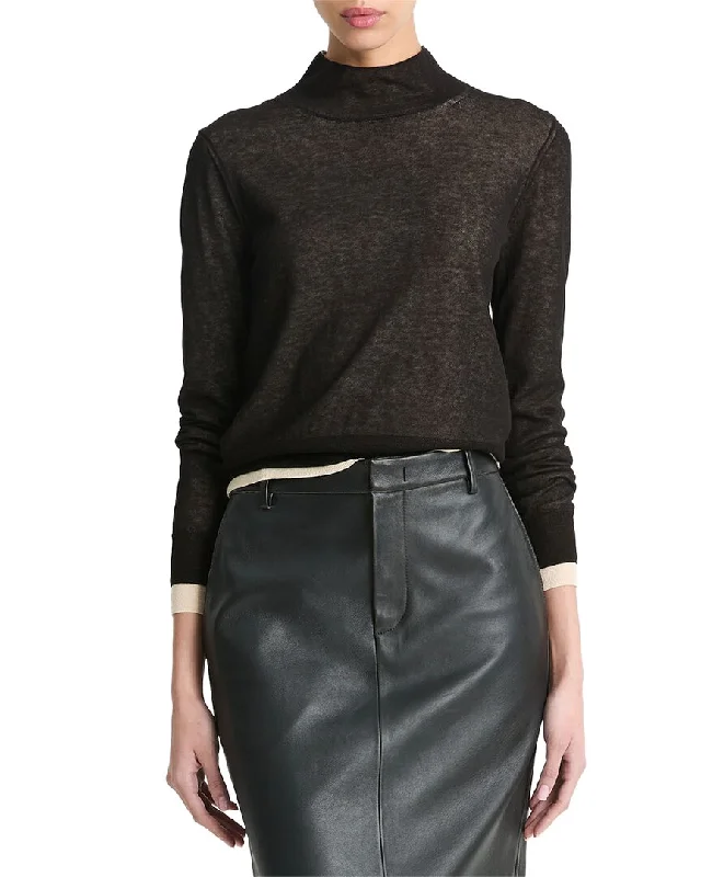 Trend Forward Threads For Her Vince Double Layer Turtleneck Top