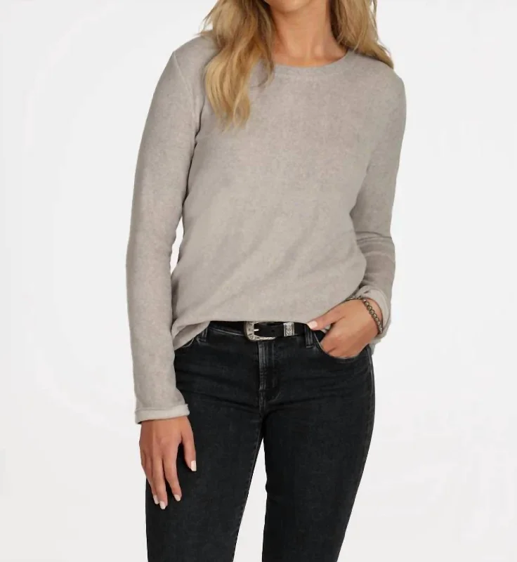 Bold and Elegant Women's Fashion Coco Fleece Sweater In Heather