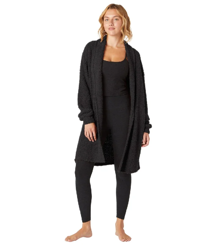 Trend Forward Women's Wear Beyond Yoga Cloud Cover Cardigan Black