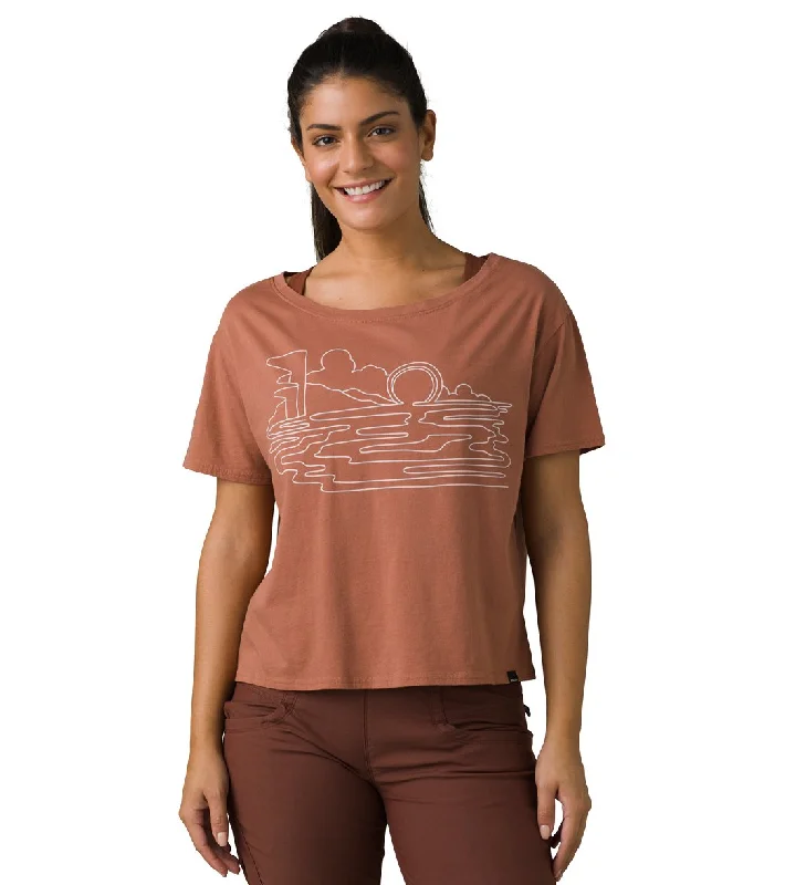 Fashion-forward Women's Wear prAna Organic Graphic Tee Terra One Line